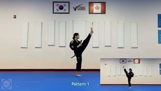 Taekwondo Pattern 1 Poomsae 태극1장 [upl. by Clarice891]