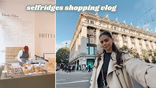 Come Shop With Me Selfridges London  a new COOKIE DOUGH restaurant 🛍️ [upl. by Enelak]