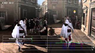 Assassins Creed Brotherhood PS3360 Gameplay FrameRate Comparison [upl. by Anela]