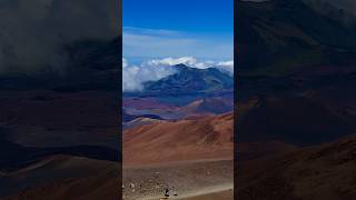 Visiting spectacular Haleakala like a different planet 💚❤️💙 haleakala maui volcano mountain [upl. by Kirven]