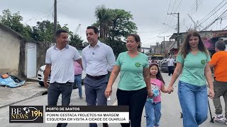 Presidente da APS visita comunidade em Guarujá  BE News 19h [upl. by Adilen]