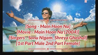 Main Hoon Na 2004 sonunigam shreyaghoshal SECONDLOVE29 song vairalvideo tranding romantic [upl. by Neibart]