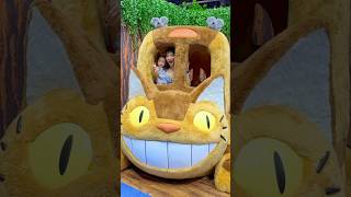 Baby Rides Totoro Cat Bus🐱totoro studioghibli animeexpo babylife momlife [upl. by Retla]