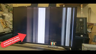 vertical lines on the color tv screen no picture [upl. by Nasar]