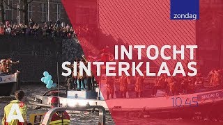 Intocht Sinterklaas zondag LIVE op AT5 [upl. by Zoa217]