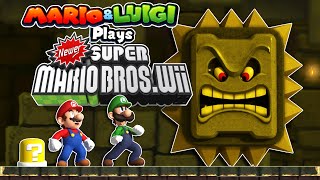 Mario Plays NEWER SUPER MARIO BROS WII ft Luigi [upl. by Andriana]