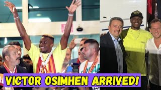 Victor Osimhens Late Night Arrival in Istanbul Sparks Wild Galatasaray Welcome [upl. by Walkling]