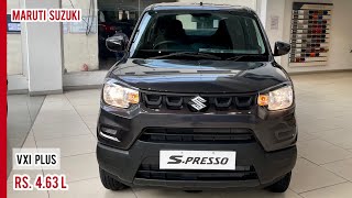 2022 Maruti Suzuki S Presso 🔥 SPresso Vxi Plus  Top Model Petrol  Most Detailed Walkaround Video [upl. by Namhar]