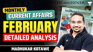 February 2024 Complete Current Affairs  Monthly Current Affairs UPSCIAS 202425  Madhukar Kotawe [upl. by Miru946]