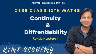 CBSE Class 12  Chapter 5 L4  Revision Series 202425  Rohit Sir [upl. by Acihsay]