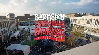 Barnsley Christmas Market 2023 with interviews [upl. by Einafpets]