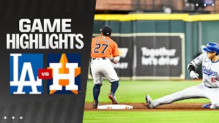 Dodgers vs Astros Game Highlights 72624  MLB Highlights [upl. by Main]