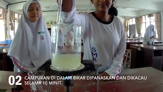 Eksperimen Saponifikasi  5 Perakaunan  SMK Simpang Beluru [upl. by Wymore615]