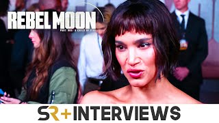 Sofia Boutella Talks Rebel Moon Part 1 On The Red Carpet [upl. by Ahtela]