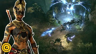 Diablo 4 Vessel of Hatred  24 Minutes Of Spiritborn Gameplay [upl. by Yentrok]