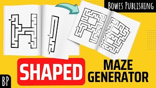 How To Create Custom Shapes Mazes Using The Maze Generator [upl. by Minier267]