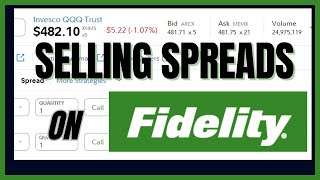 How To Sell Vertical Spreads On Fidelity [upl. by Terpstra183]