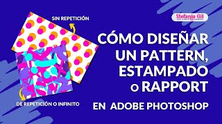 Cómo diseñar un Pattern estampado o Rapport en Adobe Photoshop [upl. by Wales]