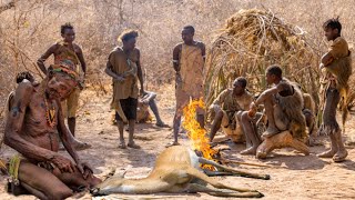 Hadzabe Tribe  How They Catch And COOK their PREY [upl. by Ahsiel561]