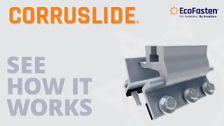 CorruSlide Watertight Hinged Corrugated Solar Roof Mount [upl. by Danae726]