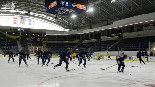 Augustana Hockeys First Practice at Midco Arena [upl. by Fawnia]