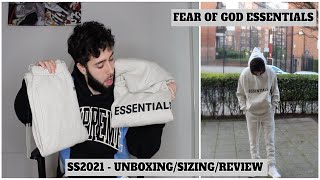 FEAR OF GOD ESSENTIALS REVIEW  SIZING GUIDE 2021 [upl. by Ynove147]