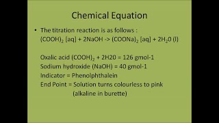 Determination of Strength of Sodium Hydroxide Solution [upl. by Auohs352]