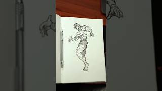 How to draw baki hanma by jollyarts shorts youtubeshorts drawing art bakihanma [upl. by Yelbmik344]