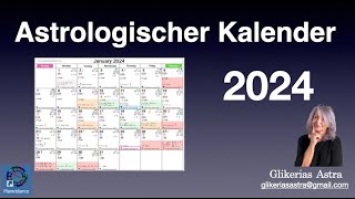 Astrologischer Jahreskalender 2024 freies download für dich [upl. by Aniles]