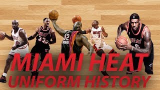 NBA Uniform History  Miami HEAT [upl. by Neona]