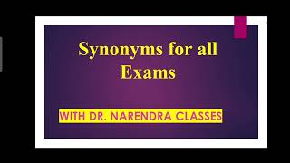 Synonyms for all competitive Exams ✍️fybsc fyba english englishforall kbcnmu englishspeaking 🎊 [upl. by Bedwell932]