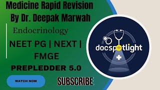 Endocrinology  Medicine RR 50 📖📚 by Dr Deepak Marwah youtube neetpgpreperation foryou [upl. by Yhtomiht641]