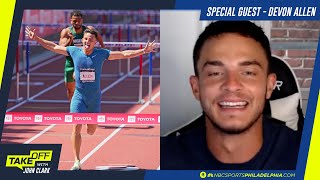 Devon Allen training to be the fastest on the track and on Eagles  Takeoff [upl. by Narf]