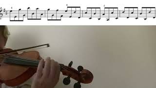 Martele bowing technic with Kreutzer Nr7 violin tutorialslow temposheet musicclose up [upl. by Welcy]