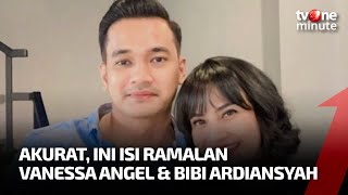 Mengharukan Ini Isi Ramalan Vanessa Angel dan Bibi Ardiansyah di Awal 2021 I tvOne Minute [upl. by Eidaj]