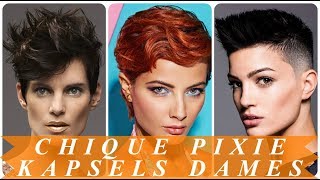 Chique pixie kapsels dames 2018 [upl. by Rodl]