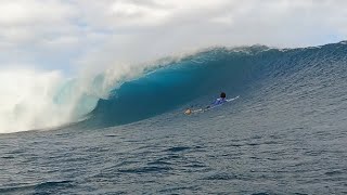 LAST TAHITI BODYBOARD SESH AT WORLD FAMOUS SURF BREAK  RAW TEAHUPOO BODYBOARDING POV [upl. by Hartfield]