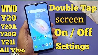 Vivo Y20 Double Tap OnOff Settings  All Vivo Phone Double tap Option 2023 [upl. by Irami]