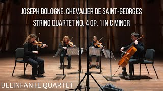 Joseph Bologne Chevalier de SaintGeorges  Quartet no 4 in C minor op 1 I Allegro Moderato [upl. by Retsim817]