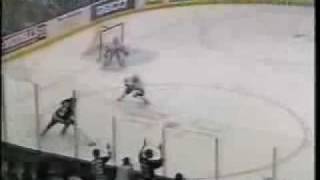 Mats Sundin smashes Jason Blake against the boards [upl. by Adnaluoy143]