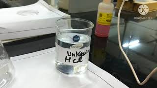 To determine the strength of given HCL sol by titrating with standard NaOH sol by Indicator method [upl. by Gurolinick]