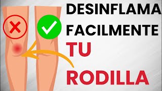 🦵 DESINFLAMA y elimina el LÍQUIDO de tu RODILLA haciendo esta rutina de ejercicios FÁCILES [upl. by Elephus713]