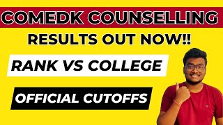 Comedk Cutoffs 2023  Rank Vs College comedkcounselling [upl. by Tybalt]