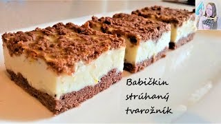 Strúhaný tvarožník klasika starej mamy  strúhaný tvarohový koláč [upl. by Babs]