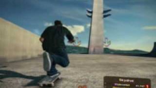 Skate 2 Super Bounce Jump Glitch Tutorial [upl. by Eceinahs]