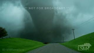 05212024 Carbon IA  Unbelievable Violent Tornado Tossing Debris Close Range [upl. by Ylagam]