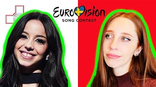 LETS REACT TO MALTAS SONG FOR EUROVISION 2024  SARAH BONNICI quotLOOPquot [upl. by Ytsirt30]