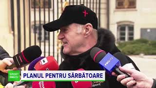 Becali promite că sărbătorește dacă va lua titlul cu cel mai mare foc de artificii din România [upl. by Arek]