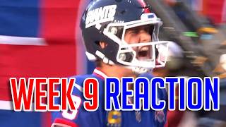 Giants Commanders Week 9 Highlights amp Reaction [upl. by Anyg]