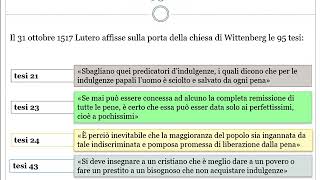 Riforma protestante  Lutero e le 95 tesi [upl. by Alekahs]